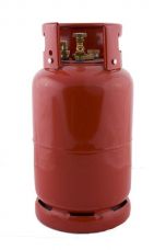 Gimeg LPG dampfles 27L staal knie 1/2 inch SAE