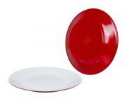 Bo-Camp Dinerbord Two-tone Rood, per 4