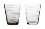 Gimex Linea Line Waterglas Streepjes 300 ml 2 Stuks